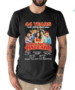 44 Years 1979 – 2023 The Dukes Of Hazzard Thank You For The Memories Signatures T Shirt