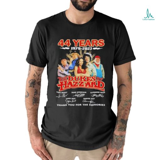 44 Years 1979 – 2023 The Dukes Of Hazzard Thank You For The Memories Signatures T Shirt