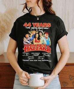 44 Years 1979 – 2023 The Dukes Of Hazzard Thank You For The Memories Signatures T Shirt