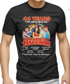 44 Years 1979 – 2023 The Dukes Of Hazzard Thank You For The Memories Signatures T Shirt