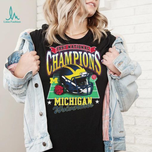 ’47 Brand University of Michigan Football Washed Navy 1997 National Champions Vintage shirt