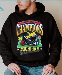 ’47 Brand University of Michigan Football Washed Navy 1997 National Champions Vintage shirt