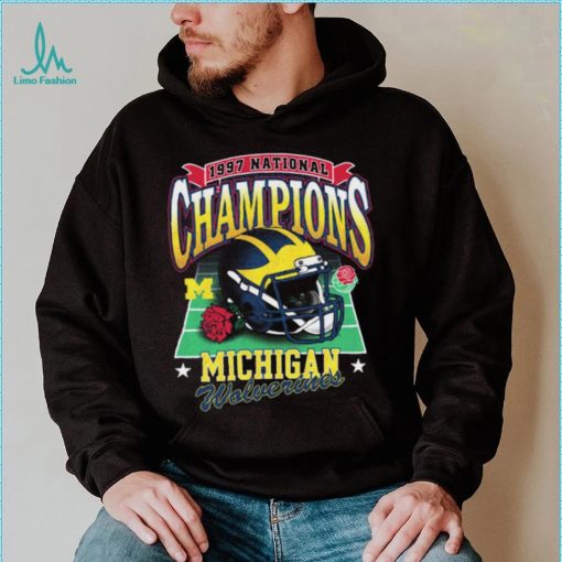 ’47 Brand University of Michigan Football Washed Navy 1997 National Champions Vintage shirt