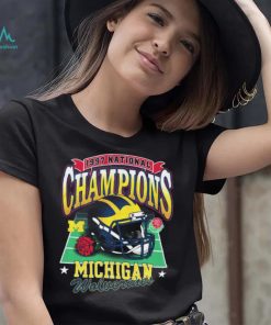 ’47 Brand University of Michigan Football Washed Navy 1997 National Champions Vintage shirt