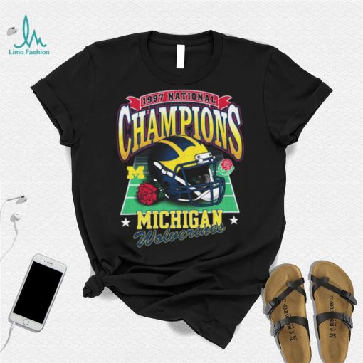 ’47 Brand University of Michigan Football Washed Navy 1997 National Champions Vintage shirt
