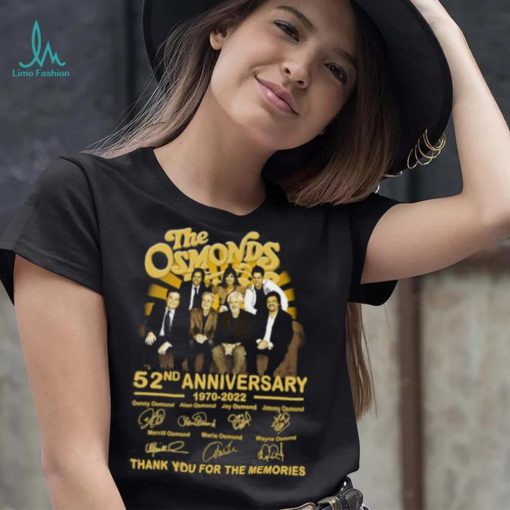 52nd Anniversary 1970 2022 The Osmonds American Music Signatures T Shirt