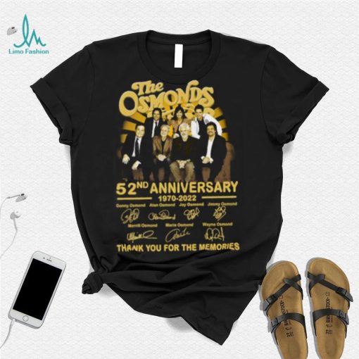 52nd Anniversary 1970 2022 The Osmonds American Music Signatures T Shirt