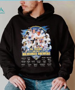 54 Years 19969 2023 Milwaukee Brewers Signature Shirt