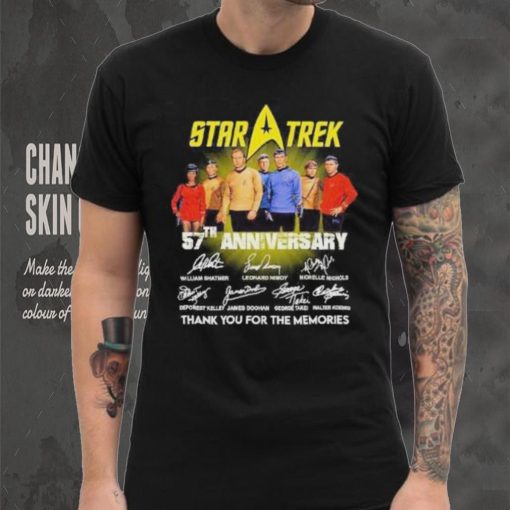 57Th Anniversary Star Trek Thank You For The Memories Signatures Shirt