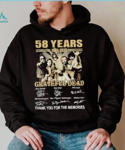 58 Years 1965 – 2023 Grateful Dead Thank You For The Memories T Shirt