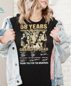 58 Years 1965 – 2023 Grateful Dead Thank You For The Memories T Shirt