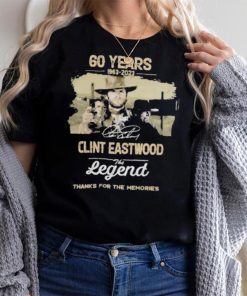 60 years 1963 2023 Clint Eastwood the man the myth the legend thanks for the memories signature movie shirt