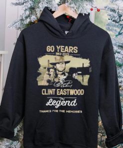 60 years 1963 2023 Clint Eastwood the man the myth the legend thanks for the memories signature movie shirt