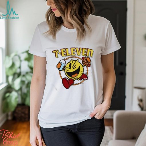 7 eleven pac man snacks ringer t shirt