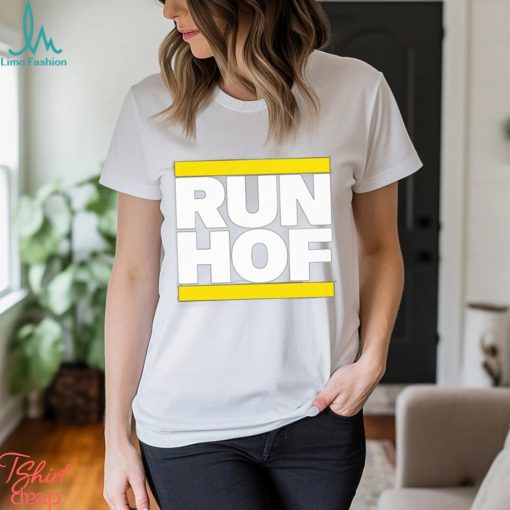 95.7 The Game Bonta Hill Wearing Run Hof T Shirts