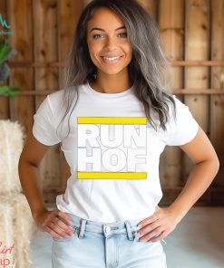 95.7 The Game Bonta Hill Wearing Run Hof T Shirts