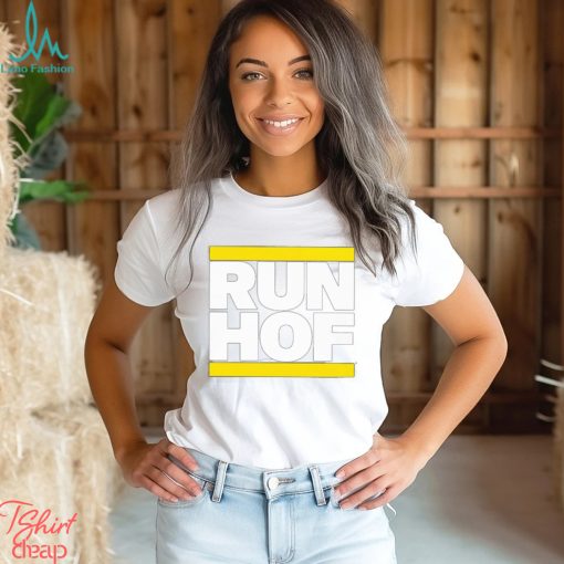 95.7 The Game Bonta Hill Wearing Run Hof T Shirts