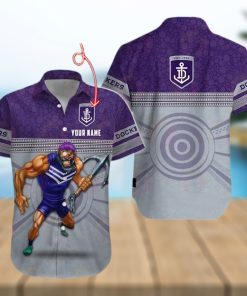 AFL Fremantle Dockers Custom Name Hawaiian Shirt