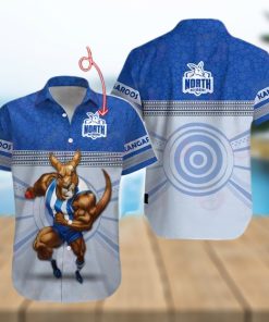 AFL North Melbourne Kangaroos Custom Name Hawaiian Shirt