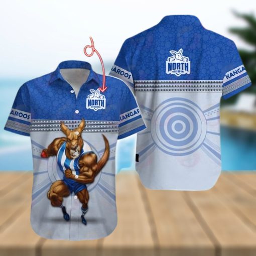 AFL North Melbourne Kangaroos Custom Name Hawaiian Shirt