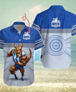 AFL North Melbourne Kangaroos Custom Name Hawaiian Shirt