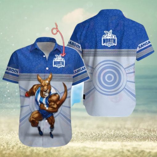 AFL North Melbourne Kangaroos Custom Name Hawaiian Shirt