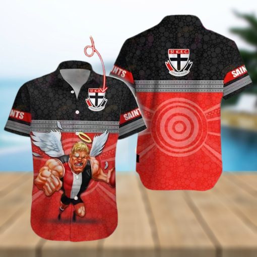 AFL St Kilda Saints Custom Name Hawaiian Shirt