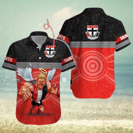 AFL St Kilda Saints Custom Name Hawaiian Shirt