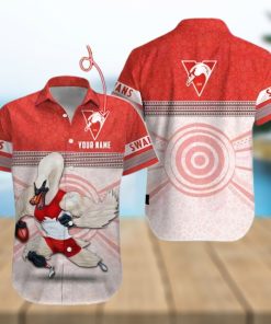 AFL Sydney Swans Custom Name Hawaiian Shirt