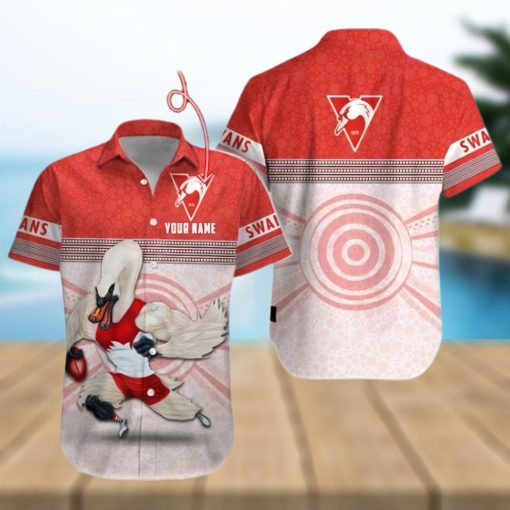 AFL Sydney Swans Custom Name Hawaiian Shirt