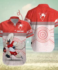 AFL Sydney Swans Custom Name Hawaiian Shirt