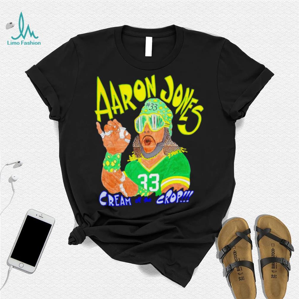 Aaron Jones 33 cream of the crop art shirt