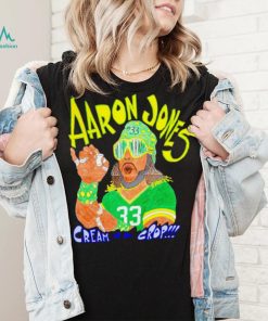 Aaron Jones 33 cream of the crop art shirt