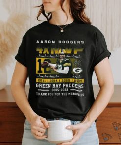 Aaron Rodgers 4xMVP Green Bay Packers 2005 – 2022 Thank You For The Memories T Shirt, hoodie, sweater, long sleeve and tank top Aaron Rodgers 4xMVP Green Bay Packers 2005 – 2022 Thank You For The Memories T Shirt