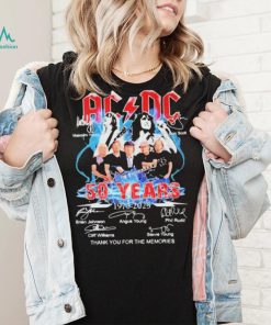 Ac Dc Malcolm Young Bon Scott Signature Thank You For The Memories Shirt