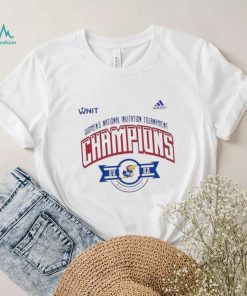 Adidas Kansas Jayhawks White 2023 Women’s Basketball Nit Champions Shirt