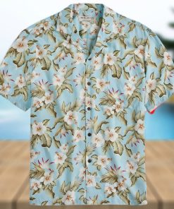 Aloha Hibiscus Sky Blue Beach Summer Awesome Hawaiian Shirt