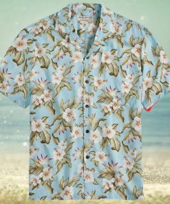 Aloha Hibiscus Sky Blue Beach Summer Awesome Hawaiian Shirt