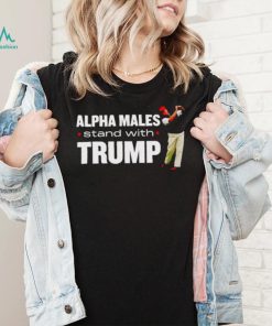 Alpha males stand with Trump shirt