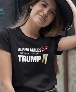 Alpha males stand with Trump shirt