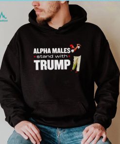 Alpha males stand with Trump shirt