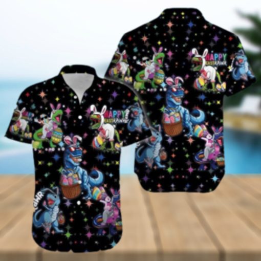 Amazing Happy Easter Raws T Rex Dinosaur Hawaiian Shirt