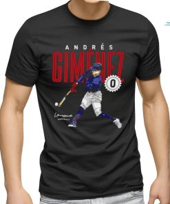 Andres Gimenez Cleveland baseball signature 2023 shirt