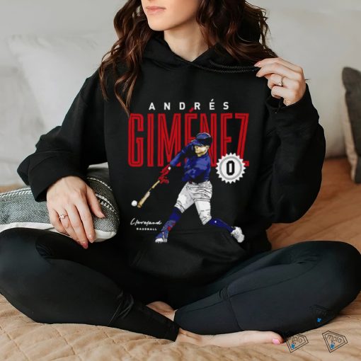 Andres Gimenez Cleveland baseball signature 2023 shirt