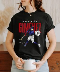 Andres Gimenez Cleveland baseball signature 2023 shirt