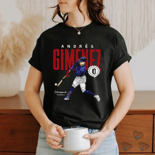 Andres Gimenez Cleveland baseball signature 2023 shirt