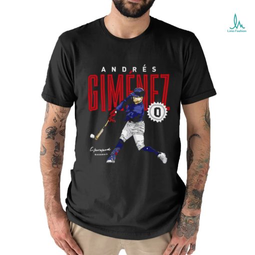 Andres Gimenez Cleveland baseball signature 2023 shirt