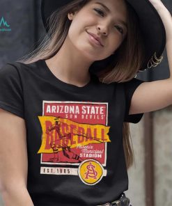 Arizona State Sun Devils Baseball Phoenix Municipal Stadium retro shirt