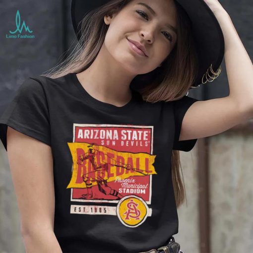 Arizona State Sun Devils Baseball Phoenix Municipal Stadium retro shirt