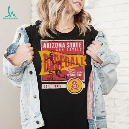 Arizona State Sun Devils Baseball Phoenix Municipal Stadium retro shirt